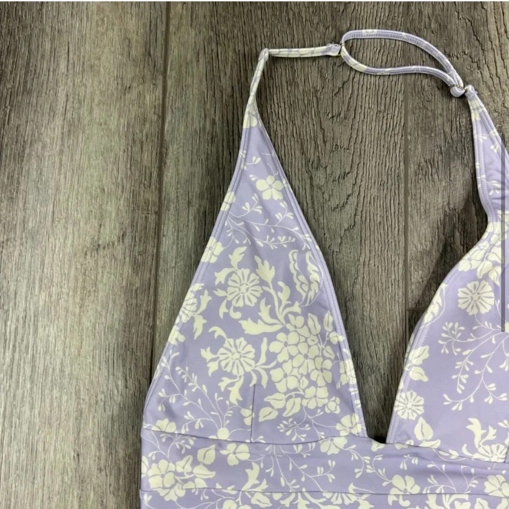 Summersalt Vintage Floral Halter Plunge One Piece Swimsuit 6 NWT - Picture 5 of 9